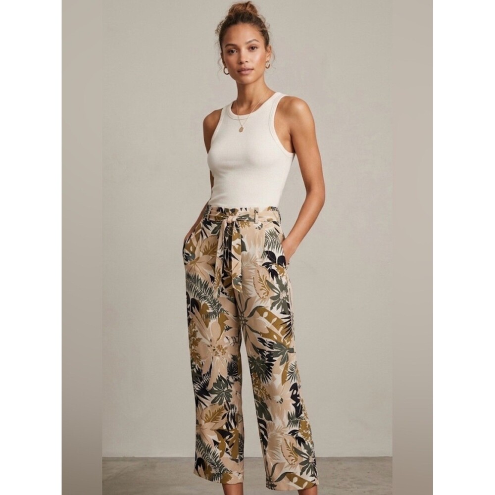 Rag & Bone Silk Tropical Floral Pants 0